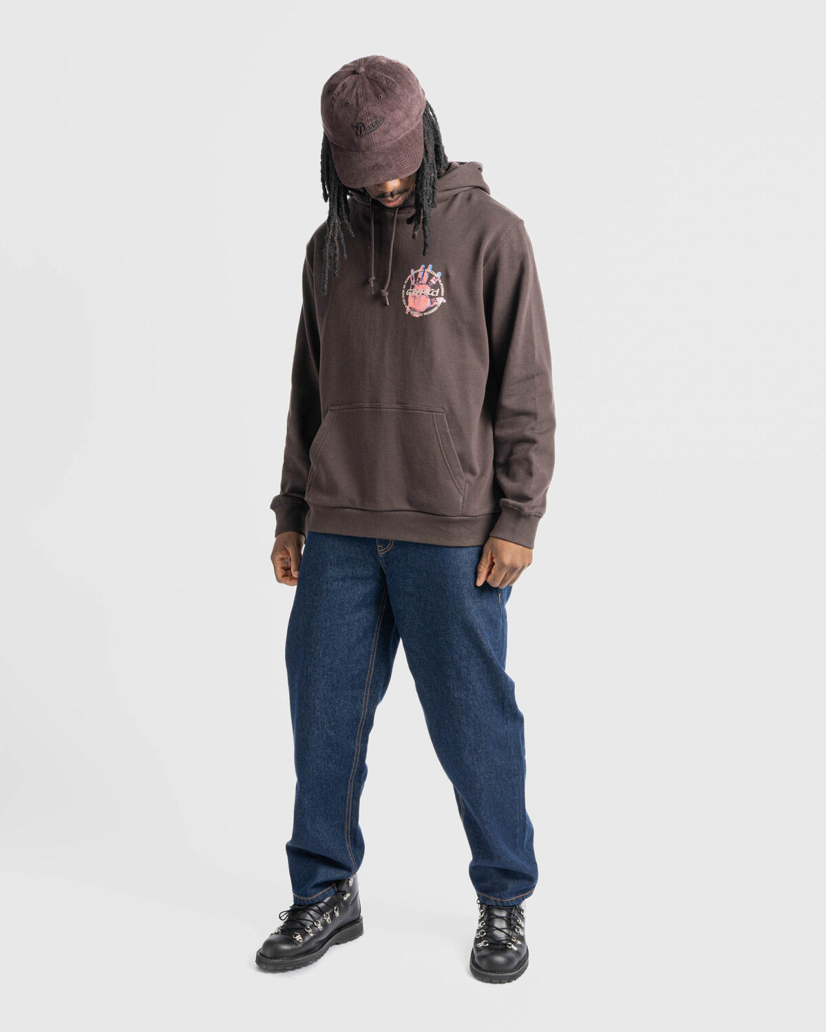 Gramicci CLIMBER'S HAND HOODED SWEATSHIRT | G4FU-J110-DBR